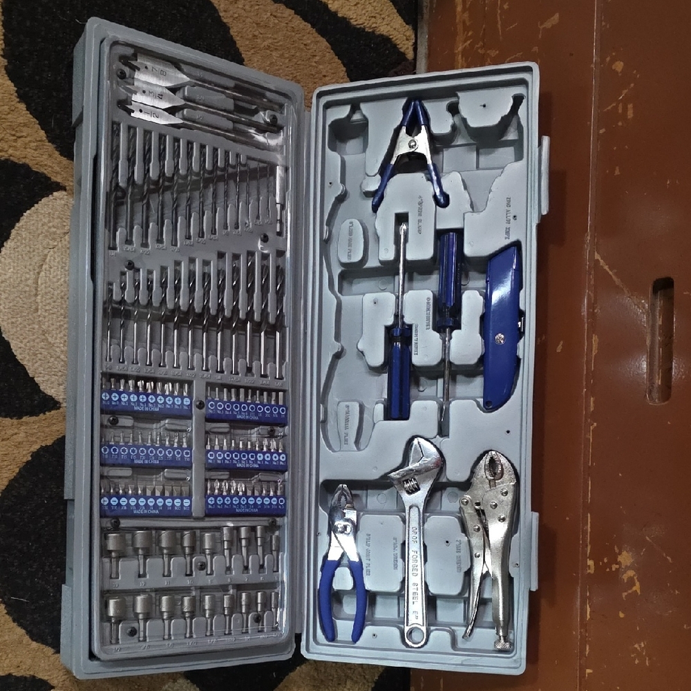 Blue and Silver Tool Set - perfect for home use